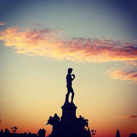 Piazzale Michelangelo at sunset - photo credit @ingrid__83